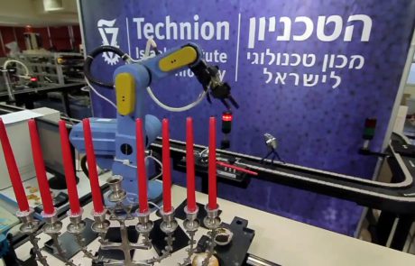 Lighting the Hanukkah Candles with a Rube Goldberg Machine